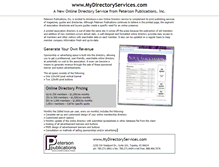 Tablet Screenshot of mydirectoryservices.com